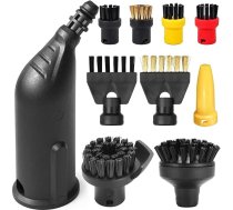 Easyfix SC1 SC2 SC2 SC3 SC4 SC5 CTK10 CTK20, saderīgs ar tvaika tīrītāju piederumiem, 6 lielas apaļas birstes, 2 savienojumu birstes, 1 sprausla un 1 pagarinājuma sprausla, izturīgs neilona sariņu materiāls, 10 gab. iepakojumā