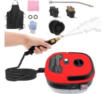 2500 W tvaika tīrītājs, rokas tvaika tīrītājs tīrīšanai ar 6 birstes galviņām, 6 ātrumiem, augstu spiedienu, temperatūru, portatīvs tvaika tīrītājs polsterējumam, virtuvei, mēbelēm, vannas istabai, automašīnai