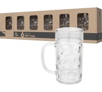 MyDrinkglass alus krūzes - 6 plastmasas alus krūzes - 0,5 litru alus krūzes - Oktoberfest alus glāzes - atkārtoti lietojamas - bez atkritumiem - alus dāvana