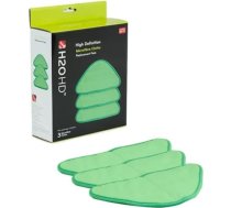 H2O HD mikrošķiedras lupatiņas (3 gab. iepakojumā), zaļas krāsas