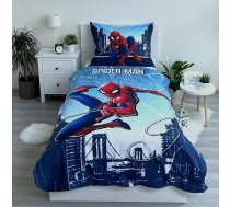 Marvel Spiderman divpusējs gultas veļas komplekts spilvenu sega Blue Spider Avenger 135/140 x 200 cm