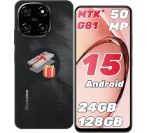 Blackview Color 6 KI Handy Ohne Vertrag 24GB+128GB /2TBTF , MTK G81 Octa Core 2.0GHz , 6.67" Super PD 50MP , Android 15 Smartphone , 5000mAh/18W , Dual SIM Handys/Fingerabdruck/Face ID/GPS/OTG