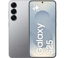 Samsung Galaxy S25 AI viedtālrunis ar Galaxy AI, bez līguma, mobilais tālrunis ar Android, 12 GB RAM, 256 GB atmiņa, 50 MP kamera, sudraba ēna