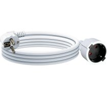 Ultra Explorer IP44 pagarinātājs, 5 metri, PVC izolācijas kabelis lietošanai iekštelpās, pret pārkaršanu, rozete H05VV-F 3G1,5 mm², 16 A, 250 V, balta krāsā
