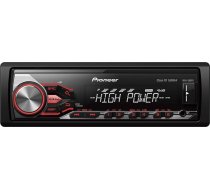 Pioneer MVH-280FD 1-DIN autoradio, daudzkrāsains displejs, USB un Aux-in, 5 joslu ekvalaizers, MOSFET pastiprinātājs ar 4 x 100 W, RDS uztvērējs, iPod/iPhone tiešā vadība un Android