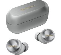 Technics EAH-AZ100E-S bezvadu trokšņu slāpēšanas austiņas, 10 mm magnētiskais šķidruma draiveris, daudzpunktu Bluetooth, balss fokusa mākslīgais intelekts, ērtas ausu austiņas, sudraba krāsā