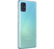 Samsung Galaxy A51 (16,4 cm (6,5 collu), 128 GB iekšējās atmiņas, 4 GB RAM, Dual SIM, Android, zilais prizmas krāsas)