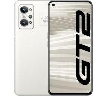 realme GT 2 5G viedtālrunis bez līguma, 120 Hz AMOLED, Snapdragon 888 5G, spēcīga 5000 mAh baterija, 65 W SuperDart uzlāde, X-Axis lineārais motors, Dual SIM, 12+256 GB, papīra balta