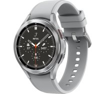 Samsung Galaxy Watch4 Classic, apaДјЕЎ Bluetooth viedpulkstenis, Wear OS, rotД“joЕЎa apmale, fitnesa pulkstenis, fitnesa sekotДЃjs, 46 mm, sudraba (vДЃcu versija)