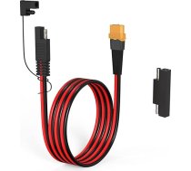 ELFCULB 12AWG XT60 uz SAE Male pagarinājuma kabelis ar SAE polaritātes maiņas adapteri portatīvām elektrostacijām Saules paneļu saules ģeneratoram (6 pēdas)