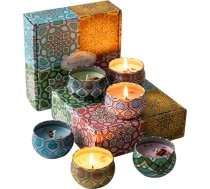 Dāvanas sievietēm, 4 aromātisko sveču dāvanu komplekts, Ziemassvētku dāvanas, Ziemassvētku dekorēšana, aromātiskās sveces no dabīgā sojas vaska, relaksācijas dāvana sievietēm, aromterapija