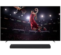 Sony BRAVIA XR-55A80L OLED 4K HDR Google TV HT-A3000 3.1 kanālu Dolby Atmos skaņu panelis, melns