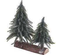 Sudraba koka Ziemassvētku rotājums ar diviem kokiem Xmas