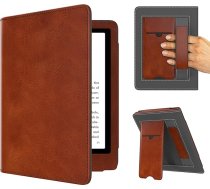 MyGadget mākslīgās ādas futrālis Amazon Kindle Paperwhite 11. paaudzes (no 2021. gada - 6,8 collas) ar siksniņu un statīva funkciju - flip case in Vintage Brown