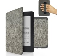 MyGadget filca futrālis Amazon Kindle Paperwhite 7. paaudzes (līdz 2017. gadam - 6 collas) ar siksniņu un automātiskās miega/modināšanas funkciju - gaiši pelēks