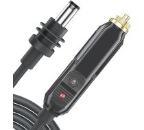 Jiawu 12V 24V Mi Ni kabelis, 4.9Ft/8.2Ft/11.5Ft/18Ft/34.4Ft līdzstrāvas līdz cigarešu aizdedzinātājam satelītam, Starlink pagarināšanas kabelis Mi ni-DC barošanas kabelis (1.5m)