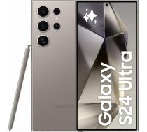 Samsung Galaxy S24 Ultra AI viedtālrunis, Android mobilais tālrunis bez līguma, 12GB RAM/512GB atmiņa, 200MP kamera, S Pen, ilgs akumulatora darbības laiks, titāna pelēks