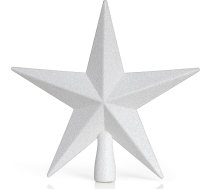 Ornativity Glitter Star Tree Topper - Ziemassvētku rotājums Betlēmes zvaigzne (balta)
