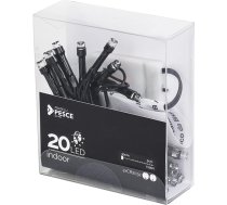 Fratelli Pesce 20 LED vēsas baltas virtenes gaismas iekštelpu dekorēšanai (baterijas iekļautas)