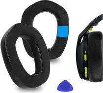 Geekria sporta dzesēšanas gela rezerves auss spilventiņi Logitech G435 G335 austiņu ausu spilventiņiem austiņu ausu spilventiņi auss spilventiņu auss spilventiņu auss spilventiņu auss vāciņa vāka remonta detaļas (melns)
