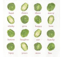 Sarunu galdi Ziemassvētku ballīšu rotājumi Bc-Sprout-Napkinv2 salvete