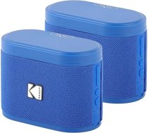 AgfaPhoto Kodak SOUNDBRIX 2 pārnēsājamie bezvadu skaļruņi, savieno līdz 100 skaļruņiem, magnētiskā doka un jaudīga skaņa 5 W, 3 stundu akumulatora darbības laiks, zils