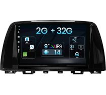 9 collu Android 14 auto radio priekš Mazda 6 GJ Atenza 2012-2017 [2G+32G] Aizmugures skata kamera Atbalsta GPS/WLAN/BT5.0/SWC/Carplay/DAB/RDS/FM