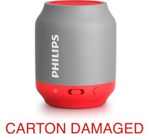 Philips BT50G/00 Pārnēsājamais bezvadu skaļrunis (2 W, Bluetooth, USB uzlādējams) - pelēks/rozā krāsā
