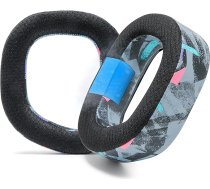 WC Freeze HS80 - Wicked Cushions dzesējoši gēla ausu spilventiņi Corsair HS80 RGB Wireless, Wired un HS80 Max - paaugstināts komforts, biezums un skaņas izolācija episkām spēļu sesijām | 90's Black