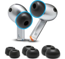 WC TipZ Galaxy - Wicked Cushions uzlaboti atmiņas putu ausu aizbāžņi Samsung Galaxy Buds 3 Pro | Uzlabots komforts, labāks blīvējums un labāks putu atsitiena laiks | Melns