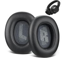 Elecphbo rezerves E65 austiņu ausu spilventiņi priekš JBL Live E65BTNC, 650BTNC, 660BTNC, 660BTNC, 750NC Duet NC austiņu ausu spilventiņi ar mīkstas ādas remonta daļām, melni