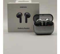 Samsung Galaxy Buds3 SM-R530 sudraba krāsas bezvadu Bluetooth austiņas ar mikrofonu ausīs
