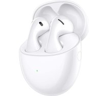 HUAWEI FreeBuds 5 TWS Bluetooth austiņas, Hi-Res sertificētas, jaudīgi basi, atvērts dizains uzlabotam komfortam, līdz 30 stundu akumulatora darbības laiks, IPX4 ūdensnecaurlaidīgas, keramiski baltas krāsas