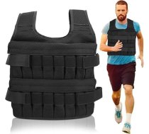 Svara veste 35kg 21 "x17.3" Regulējama svērta veste Svars Sandbag Sporta acu veste Fitnesa veste vīriešiem sievietēm