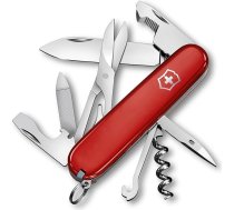 Victorinox Companion kabatas nazis ar 16 funkcijām, multifunkcionāls kabatas rīks, šķēres, skrūvgriezis, lodīšu pildspalva, Swiss Made, sarkans