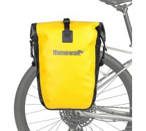 Rhinowalk velosipēdu somas, ūdensnecaurlaidīga velosipēdu bagāžnieka soma, 25L velosipēdu bagāžniekam, sēdekļa somai, plecu somai, klēpjdatoram, profesionāliem velosipēdu piederumiem, dzeltens