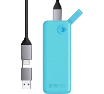 ORICO 1TB ārējais SSD līdz 1050MB/s, pārnēsājams SSD cietais disks ar 2-in-1 USB C un A kabeli, piemērots iPhone 16 Pro Max, planšetdatoriem, portatīvajiem datoriem B10PRO (zaļš)