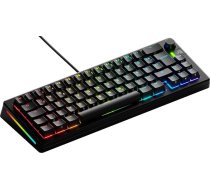 Glorious Gaming GMMK 3: Mehāniskā tastatūra, kompakts 65 %, modulāra Dichtungssystem, Doubleshot-PBT-Tastenkappen, Aluminium-Schalterplatte, Hot-Swap (3/5-Pin), Deutsche QWERTZ - Schwarz