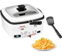 Tefal Versalio Deluxe FR4950 daudzfunkcionālā fritēze 9-in-1, ietilpība 1,3 kg, ietver lāpstiņu, cepšanas, cepšanas, gatavošanas, gatavošanas uz lēnas uguns, regulējama temperatūra, taimeris, balta krāsā