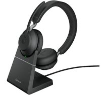 Bezvadu austiņas evolve2 65 uc stereo + ls melnas usb-c