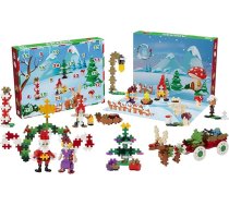 Plus-Plus 3973 Adventes kalendārs, radošas konstruktors, 24 durvis + 1 papildu durvis ar pārsteigumu, bērniem no 5 gadu vecuma, atjautīga konstruēšanas rotaļlieta, ražots Dānijā, 600 gab.