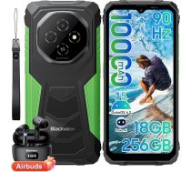 Blackview Fort 1 (18+256) āra mobilais tālrunis bez līguma, 10000 mAh, Android 15 āra viedtālrunis, 6,56 collu 90 Hz īpaši plāns būvlaukumu mobilais tālrunis, IP69K ūdensizturīgs, NFC/GPS/Gemini AI