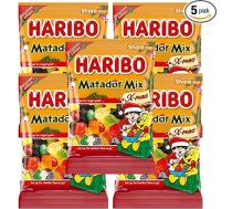 HARIBO Matador Mix X-Mas 5 Pack 5 x 360 g - dāņu augļu gumijas un lakricas Ziemassvētku izdevums - labākais komplekts svinībām un pasākumiem