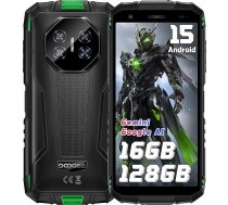 DOOGEE Fire 3 Pro āra mobilais tālrunis ar Android 15, 16GB + 128GB/2TB, 8350mAh āra viedtālrunis bez līguma, 5,5 collu HD+ būvlaukuma mobilais tālrunis, 16MP + 8MP kamera, Dual SIM 4G/NFC/IP68