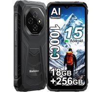 Blackview FORT 1 18GB + 256GB āra mobilais tālrunis bez līguma 2025, Android 15 āra viedtālrunis 10000mAh, 16MP kamera, 6,56 collu HD+ būvlaukuma mobilais tālrunis IP68 ūdensizturīgs, 4G, 5G WiFi