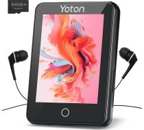 80GB MP3 atskaņotājs ar Bluetooth 5.2, YOTON portatīvais MP4 atskaņotājs ar 2,4 collu skārienjūtīgo ekrānu, HiFi mūzikas atskaņotājs, iebūvēts HD skaļrunis, balss ierakstīšana, FM radio, e-grāmata, 128 GB atbalsts
