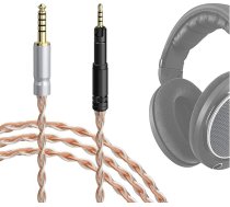 GEEKRIA Apollo Apollo sudrabots audio kabelis no 4,4 mm uz 2,5 mm, saderīgs ar Sennheiser HD 620S, HD 599, HD 598, HD 560S, HD 400PRO, HD 579, HD 569 austiņu rezerves kabeli (1,5 m)