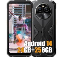 Blackview BV8100 24GB + 256GB āra mobilais tālrunis bez līguma 2024, MTK G99 Android 14 mobilais tālrunis, 6,5" FHD+, 50MP + 32MP, 8800mAh 45W, āra viedtālrunis, ūdensizturīgs IP68, 4G LTE, NFC,