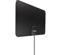 Meliconi Easy Fit TV antena ar pastiprinātāju Ultra Slim, saderīga ar DVB-T2 HEVC, DVB-T, DVB-T, DAB+, filtrs 4G/5G, USB 5V barošana, viegla uzstādīšana ar abpusēji līmējošām plāksnītēm komplektā