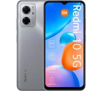 Xiaomi Redmi 10 5G viedtālrunis, 6,58 collas, 4GB RAM/64GB ROM, Dual SIM, Android 12, sudraba krāsā